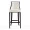 Manhattan Comfort Fifth Avenue Bar Stool in Pearl White and Walnut BS007-PW - alternate 4